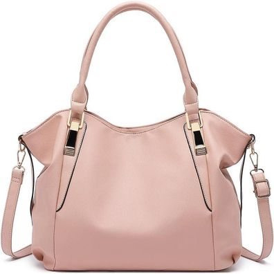 Miss Lulu Tote Tasche Umhängetasche Schultertasche PU Leder Nackt Große