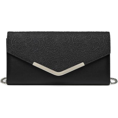 Miss Lulu Clutch Abendtasche Kettentasche Damen Handtasche Hochzeit Goldrink