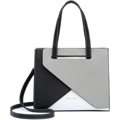 Damen Handtasche Miss Lulu Henkeltasche PU Leder Schultertasche