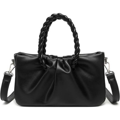 Miss Lulu Damen PU Leder Umhängetasche Schultertasche Henkeltasche