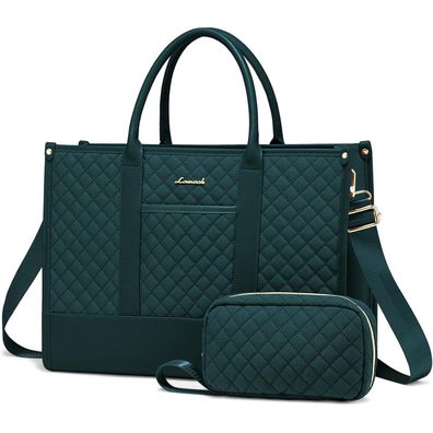 Lovevook Laptoptasche 15,6 Zoll Wasserdicht Dunkelgrün