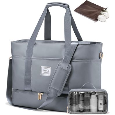 Lovevook Damen Reisetasche Wasserdicht Weekender Bag mit Schuhfach