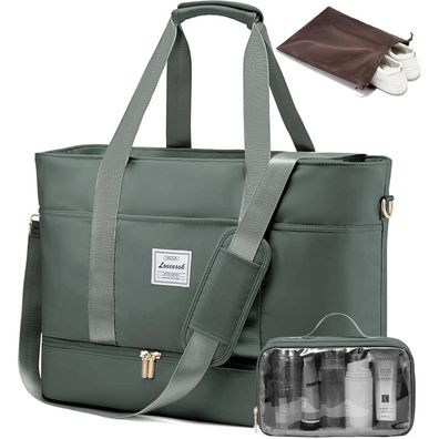 Lovevook Reisetasche Damen Wasserdicht Weekender mit Schuhfach Schwimmtasche