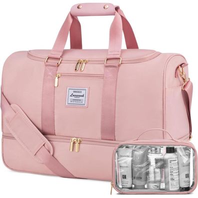 Lovevook Reisetasche Sporttasche Damen Weekender Geburt rosa