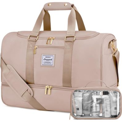 Lovevook Sporttasche Reisetasche Damen, Travel Bag mit Kulturtasche, Schuhfach