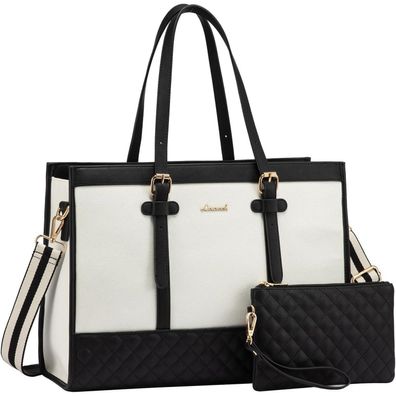 Laptoptasche Damen 15,6 Zoll Handtasche Aktentasche Mittelgroß Uni Büro Tote Bag