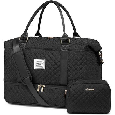 Lovevook Reisetasche Damen mit Schuhfach Nassfach Weekender Wasserdicht