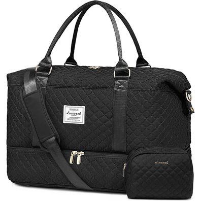 Lovevook Reisetasche Damen Sporttasche Groß Weekender Duffle mit Schuhfach