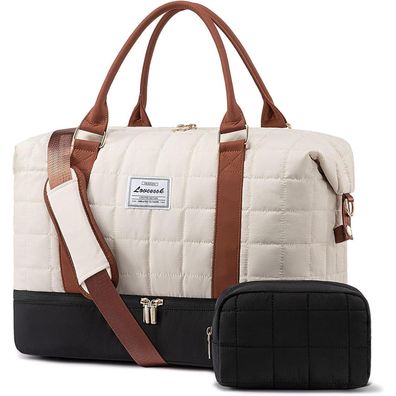 Große Damen Reisetasche Weekender Handgepäck Wasserdicht mit Schuhfach