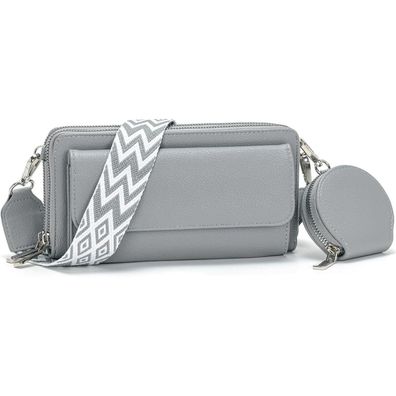 Handytasche Umhängetasche Damen Crossbody Schwarz Kartensteckplatz