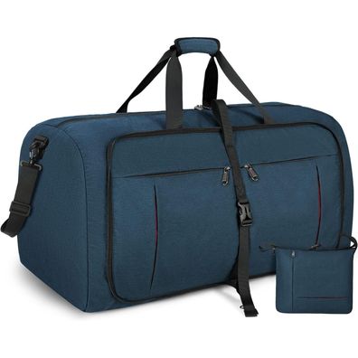Große Faltbare Reisetasche 65L Sporttasche Damen Herren Handgepäck Schuhfach
