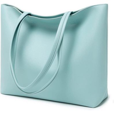 Damen Henkeltasche PU Leder Schultertasche Tote Bag Arbeit Schule Einkauf