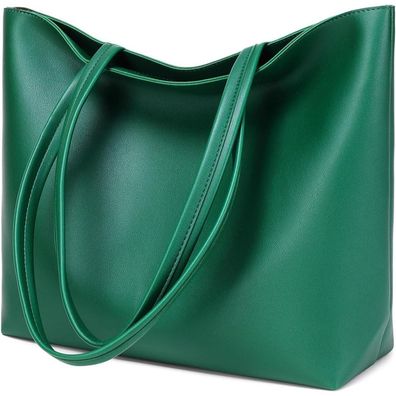 Damen Tragetasche PU Leder Handtasche Tote Schultertasche A4 Arbeit Schule