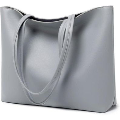 Damen Henkeltasche PU Leder Tote Shopper Bag für Arbeit Schule Einkauf