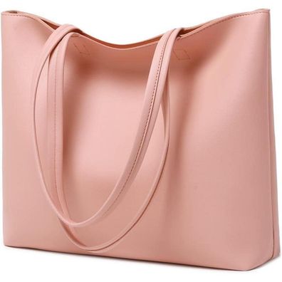 Damen Henkeltasche Schultertasche Tote Shopper PU Leder A4 Reißverschluss