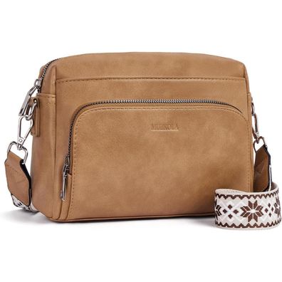 Umhängetasche Damen Crossbody Bag Klein PU Leder RFID Schultergurt