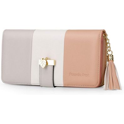 Damen Geldbörse RFID NFC Schutz Portmonee 12 Kartenfächer Multifunktions