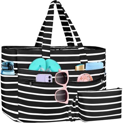WACCET XXL Strandtasche Damen Wasserdicht Faltbar Beach Bag