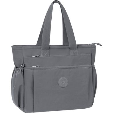 WACCET Damen Handtasche Nylon Umhängetasche Groß mit Fächer Schultertasche