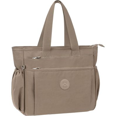 WACCET Damen Handtasche Groß Wasserdicht Nylon Umhängetasche Viele Fächer Tote