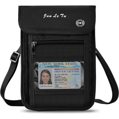 WACCET Brustbeutel mit RFID Schutz, Reise Brustbeutel mit mehreren Taschen