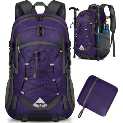 40L Wanderrucksack Herren Damen Wasserdicht Leicht Faltbar Trekking Sport