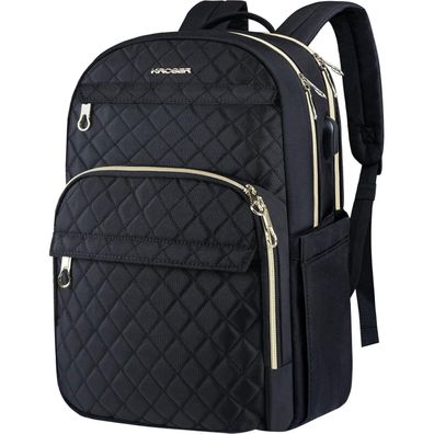 Rucksack Damen 15,6 Zoll Laptop Schulrucksack Daypack USB wasserdicht