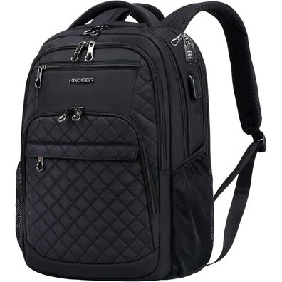Laptop Rucksack 17,3'' Business Wasserdicht USB RFID College Herren Frauen