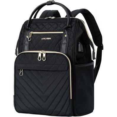 Laptop-Rucksack 17 Zoll wasserabweisend USB-Anschluss Herren/Damen