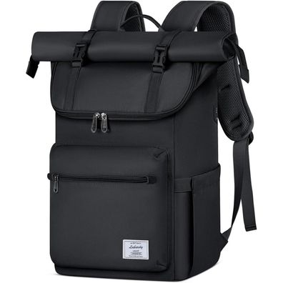 Lubardy Rolltop Rucksack Herren Damen 17,3 Zoll Wasserdicht Uni Arbeit Reisen