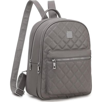 Damen Rucksack Klein Leder PU Daypack Elegant Lingge Design