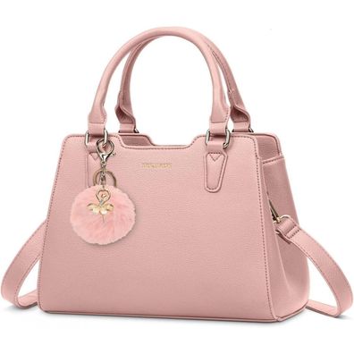 Igolumon Rosa Henkeltasche Damen Mittelgroß