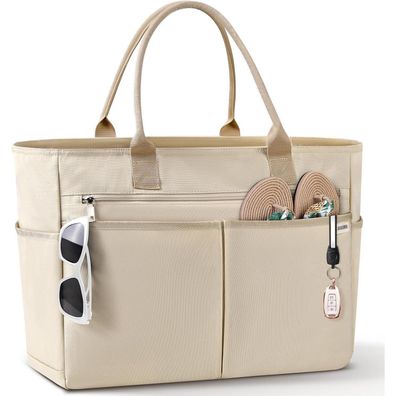 Igolumon Strandtasche XXL Wasserdicht mit Reißverschluss 40L - Khaki