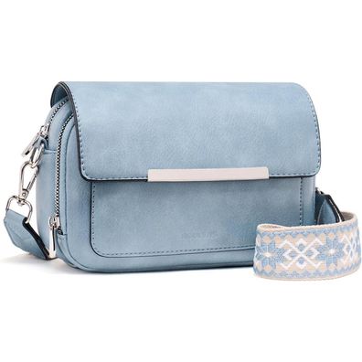 Roulens Damen Umhängetasche Vegan Leder Crossbody Schultertasche