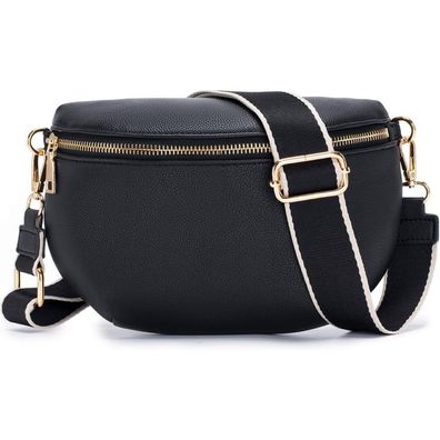 Roulens Kleine RFID Umhängetasche Veganes PU Leder, Crossbody Damen Tasche