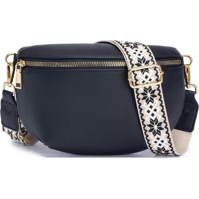 Roulens Kleine Damen Umhängetasche RFID Blockierung Crossbody Bag Vegan Leder
