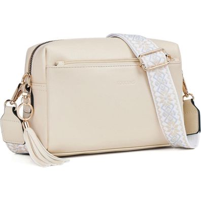 Roulens Damen Handy Umhängetasche Vegan Leder Crossbody Schultertasche w Riemen
