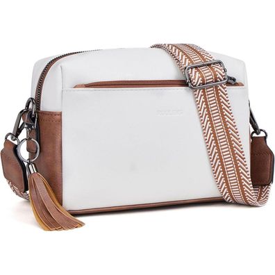 Roulens Damen Handy Umhängetasche Veganem Leder Crossbody Schultertasche 3