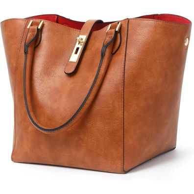 Große Damen Handtasche aus Leder - Shopper & Henkeltasche - Arbeit