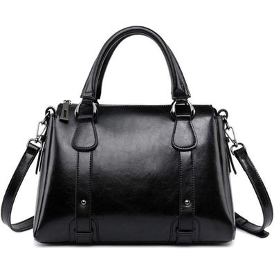 Coolives Damen Handtasche Leder Henkeltasche Umhängetasche Schultertasche
