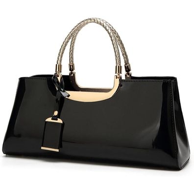 Coolives Damen Handtasche PU-Lackleder Abendtasche Hochzeit Umhängetasche