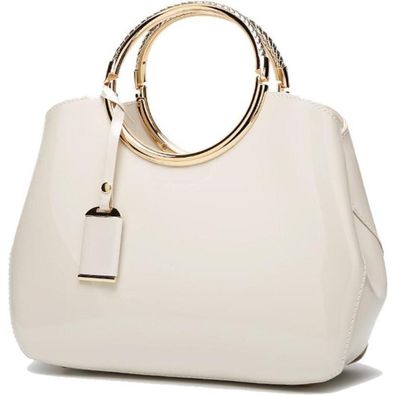 Coolives Damen Handtasche aus PU-Lackleder Hochzeit Abendtasche