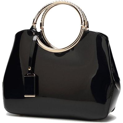 Coolives Damen Handtasche PU-Lackleder Hochzeit Abend Schulter Umhängetasche