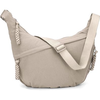 Tiaastap Halbmond Umhängetasche Nylon Damen Groß Crossbody Bag
