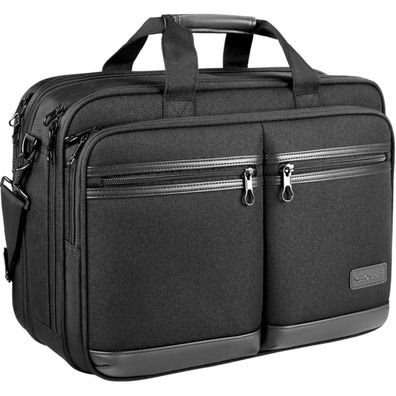 KROSER Laptoptasche 17,3 Zoll Wasserdicht RFID Umhängetasche Mehrweg