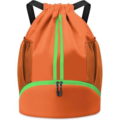 BROTOU Sporttasche Turnbeutel Rucksack Kordelzug Wasserfest Damen Herren Kinder