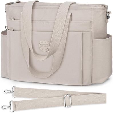 TEUEN Damen Handtasche Groß Nylon Tote Bag Crossbody Schultertasche 23L