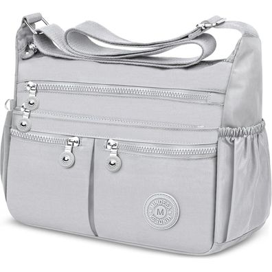 TEUEN Damen Crossbody Bag Groß Wasserdicht Nylon Schultertasche Leicht Medium