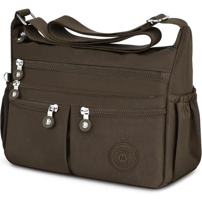 TEUEN Crossbody Bag Damen Große Kapazität Nylon Umhängetasche Wasserdicht