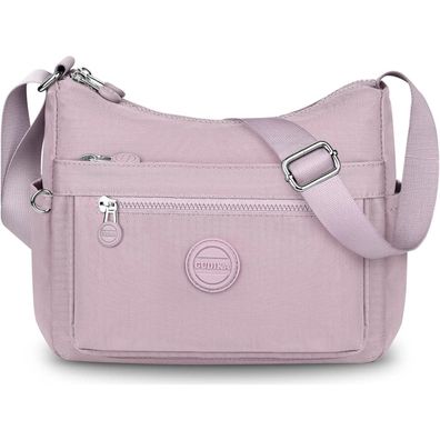 VOBUKE Umhängetasche Damen Mittelgroß Wasserdicht Nylon Crossbody Blau
